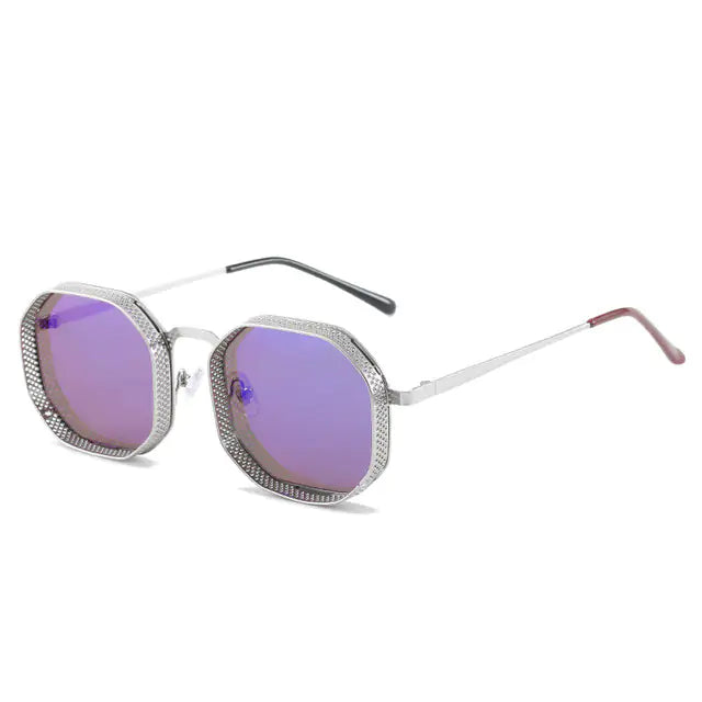 Polygon Hollow Frame Sun Glasses